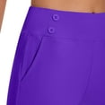 thumbnail image 4 of Capri Pants for Women High Waist Tummy Control Workout Cropped Yoga Pants with Pockets Straight Leg Knee Length Work Capris, 4 of 5