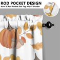 thumbnail image 3 of Fall Kitchen Curtains 39 Inch Short - 32Panel Set, Autumn Harvest Print, Rod Pocket Window Treatment for Thanksgiving, Farmhouse, Cafe, Living Room - Machine Washable, 3 of 4
