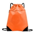 thumbnail image 1 of Sports Bag Drawstring Backpack Sports Bag with Front Zipper Pocket and Inner Pocket Sack, 1 of 4