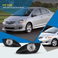 thumbnail image 4 of Fog Lights Fit for 2007-2012 Toyota Yaris Sedan 2PCS OEM Replacement Front Fog Lamps Replacement, 4 of 10