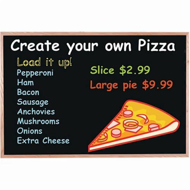 Aarco Products BOC1218NT Display Style Neon Marker Board