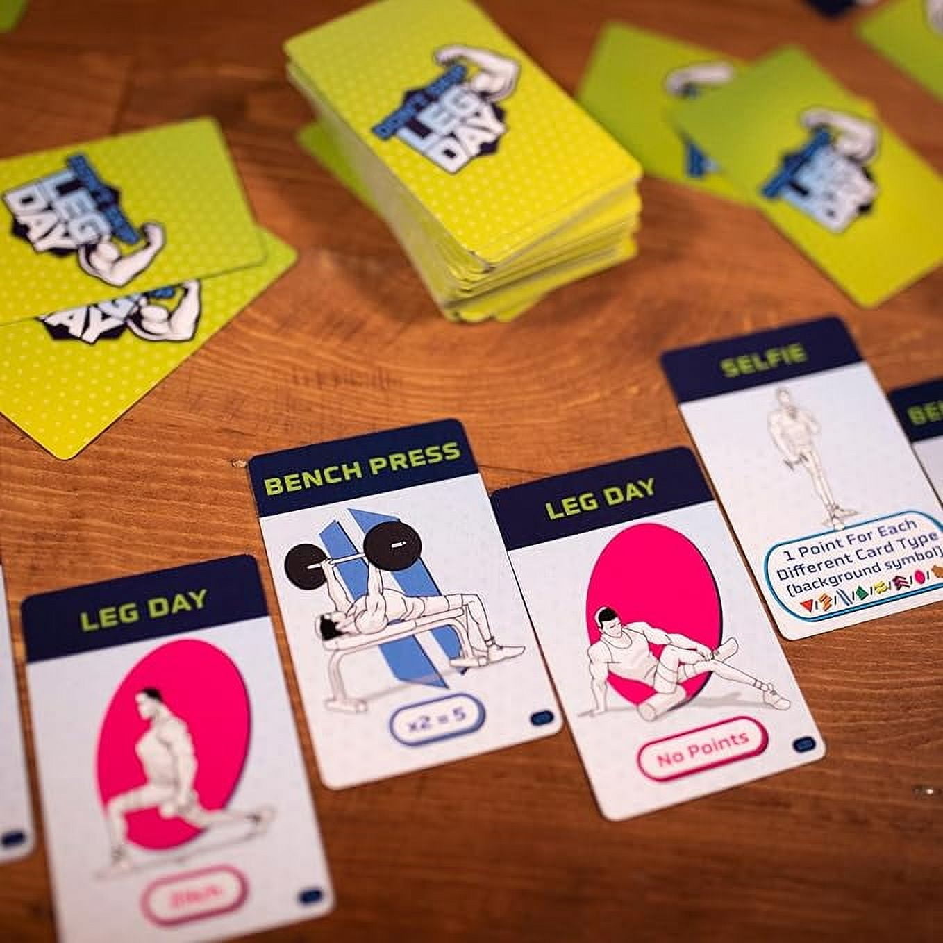 Don't Skip Leg Day Family Card Game for Ages 8 and up, from Asmodee