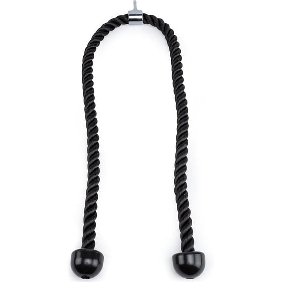 Long Tricep Rope for Home Gym Pulley System,Double Length Tricep Pull Down Rope - 54 Inches Attachment for Cable Machine - Heavy Duty Long Tricep Pull Down Rope