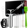thumbnail image 1 of Markdang Meat Injector,304-Stainless Meat Injector Syringe Kit with 3 Flavor Food Injector for Injection Brine Marinade of Meat,Turkey,Brisket, 1 of 7