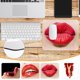 thumbnail image 1 of Xihbxyly Ofertas de 1 Dolar Alfombrilla En Labios Rojos Sexy, Glamour, Boca de Mujer, Alfombrilla En Ratón Decorativo, Decoración Del Hogar para Ordenadores, Portátiles, Oficina, 7,9 X 9,5 Pulgadas, 1 of 2