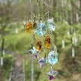 thumbnail image 7 of Sylvtty Moon Sun Catcher Prismatic Rainbow Maker Pentagram Beaded Sunlight Catcher Window Hanging Ornament for Bedroom Garden Decor, 7 of 7