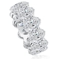 thumbnail image 2 of Pompeii 12 1/2Ct Oval Diamond Eternity Ring 14k Gold Lab Grown (G/H,VS2-SI1), 2 of 5