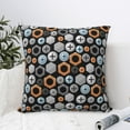 thumbnail image 4 of Yiaed Colorful Screws Print Pillow Covers Super Soft Decorative Square Throw Pillow Covers Case Cushion Covers for Sofa Couch Bedroom Car Decor（No pillow core）-16"x16", 4 of 7