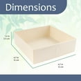 thumbnail image 3 of Disposable Wood Box With Lid - 4.7"x4.7" - 100 Pieces - Square, 3 of 9