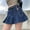 Blue, variant on Riforla Women Skirts High Waist Pleated Skirts Zipper Mini Skirts Streetwear Skir Skirts for Women Blue L