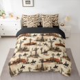 thumbnail image 2 of Homewish Vintage Western Cowgirl Bedding Comforter Set 7pcs for Kids, Rustic Horse Animal King Bedding Sets, Cactus Plant Botanical Reversible Bed Sheets, Microfiber Bedroom Decor, 2 of 7