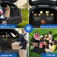 thumbnail image 5 of 4-in-1 SUV Cargo Liner for Dogs, Non-Slip Water Resistant Pet Trunk Mat with Side Flaps Protector & Back Seat Organizer, Dog Backseat Cover for SUVs Vans（54" W x 88" L）, 5 of 9