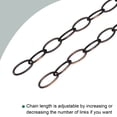 thumbnail image 3 of Unique Bargains 3.2mm Thick 1m Long Pendant Light Fixture Chains Red Bronze 2 Pack, 3 of 5