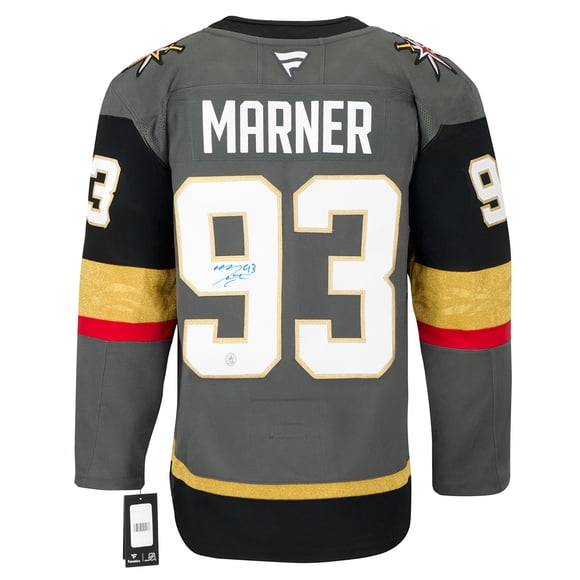 Mitch Marner Signed Vegas Golden Knights Alt Grey Fanatics Premium Jersey