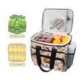 thumbnail image 2 of FORMRS Insulated Cooler Bag 24 Cans Capacity Soft Leakproof Lunch Box with Side Pockets, Campfire Pattern, 2 of 7