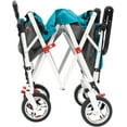 thumbnail image 7 of CREATIVE OUTDOOR Push-Pull Collapsible Folding Wagon Stroller Cart, Gray/Teal, 7 of 7