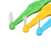 TEPE Interdental Brush Angle Cleaners Mixed Pack - Between Teeth 6 Pack, 0.4MM to .8MM