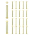 thumbnail image 1 of Uxcell 20 Conjuntos de Remaches Chicago Tornillos M5x60mm Metal Cabeza Phillips Clavo Remache Conectores para DIY Cinturón de Cuero Bolsa Manualidades Encuadernación de Libros, Dorado, 1 of 7