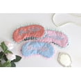 thumbnail image 4 of Sleeping Mask Embroidery Letter Plaid Sleeping Eye Cover Blindfold Eyeshade, 4 of 9