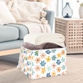 thumbnail image 3 of Yayeee Collapsible Cube Storage Bin with Lid Fabric Closet Decorative Basket with Handles, Colorful Flowers, 3 of 7