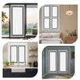 thumbnail image 7 of White Greek Key Window Privacy Film, Geometric Greece Ancient Farmhouse Geo Static Cling UV Sun Blocking Heat Control Window Tint, Non-Adhesive One Way Windows Privacy Cover 17.7''x78.7'', 7 of 7
