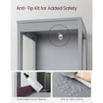 thumbnail image 2 of Floor Cabinet,  Corner Storage Unit, 2 Drawers, Multifunctional Organizer,Dove Grey, 2 of 7