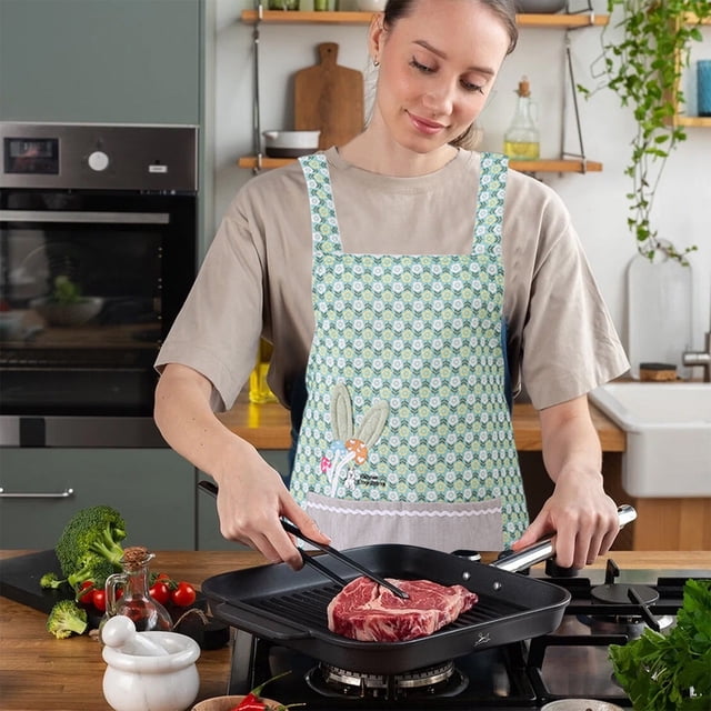 Boovnll Aprons for Women with Pockets, Unisex Adjustable Waterproof Aprons for Cooking Large Pockets Chef Apron for Kitchen Cooking, Baking, Grilling, Working, Apron