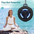 thumbnail image 3 of EBODA Altavoz de ducha Bluetooth, IP67 impermeable portátil inalámbrico pequeños altavoces, flotante, tiempo de reproducción 24 horas para el hogar, playa, piscina, kayak, senderismo, accesorios para, 3 of 5