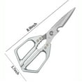 thumbnail image 2 of NOGIS Kitchen Scissors all Purpose - Stainless Steel Kitchen Shear, Sharp Silver Meat Scissors Dishwasher Safe, Heavy Duty Poultry Shears, Cooking Scissor for Food, Chicken Bones, and Turkey, 2 of 7