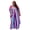 Purple, variant on Plus Size Women's Maxi Cardigan Wide Leg Maxi Set