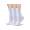 thumbnail image 1 of Chenchen Women's Soft Combed Cotton Dress Socks Seamless Toe Black White Gray Navy Blue Brown Beige, 1 of 1