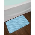 thumbnail image 2 of Marine Bath Mat, Ocean Waves Motif with Curved Sea Motion with Geometric Circles Little Ovals, Plush Bathroom Decor Mat with Non Slip Backing, 29.5" X 17.5", Pale Azure Blue, by Ambesonne, 2 of 2