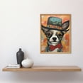 thumbnail image 2 of Chihuahua Dog Top Hat and Bowtie Modern Folk Art Art Print Framed Poster Wall Decor 12x16 inch, 2 of 5