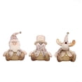 thumbnail image 3 of Decoraciones Figura decorativa de muñeco de nieve iluminado de una persona mayor para decoración de escritorio, ideal para fiestas en el hogar (1 unidad) [A] Rkxzt, 3 of 8
