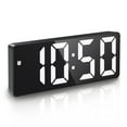 thumbnail image 1 of ORIA Digital Alarm Clock, 6.5inch Large Display LED Clock, White, 1 of 8
