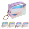 thumbnail image 2 of Coofit Coin Purse Short Holographic Zipper Closure Coin Pouch Coin Wallet Makeup Pouch, 2 of 7