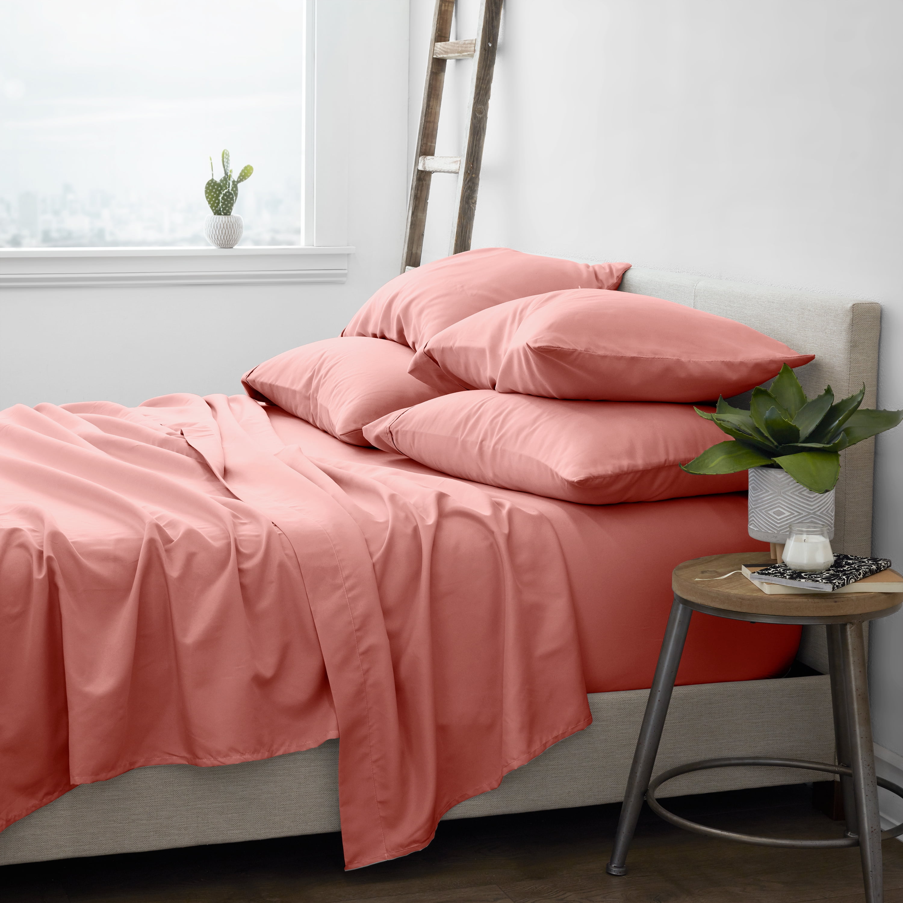 4 Pce Luxury Satin Silk Soft QUEEN Bed Fitted Bed Sheet Set 95gsm 4 Pce Luxury Satin Silk Soft QUEEN Bed Fitted Bed Sheet Set 95gsm