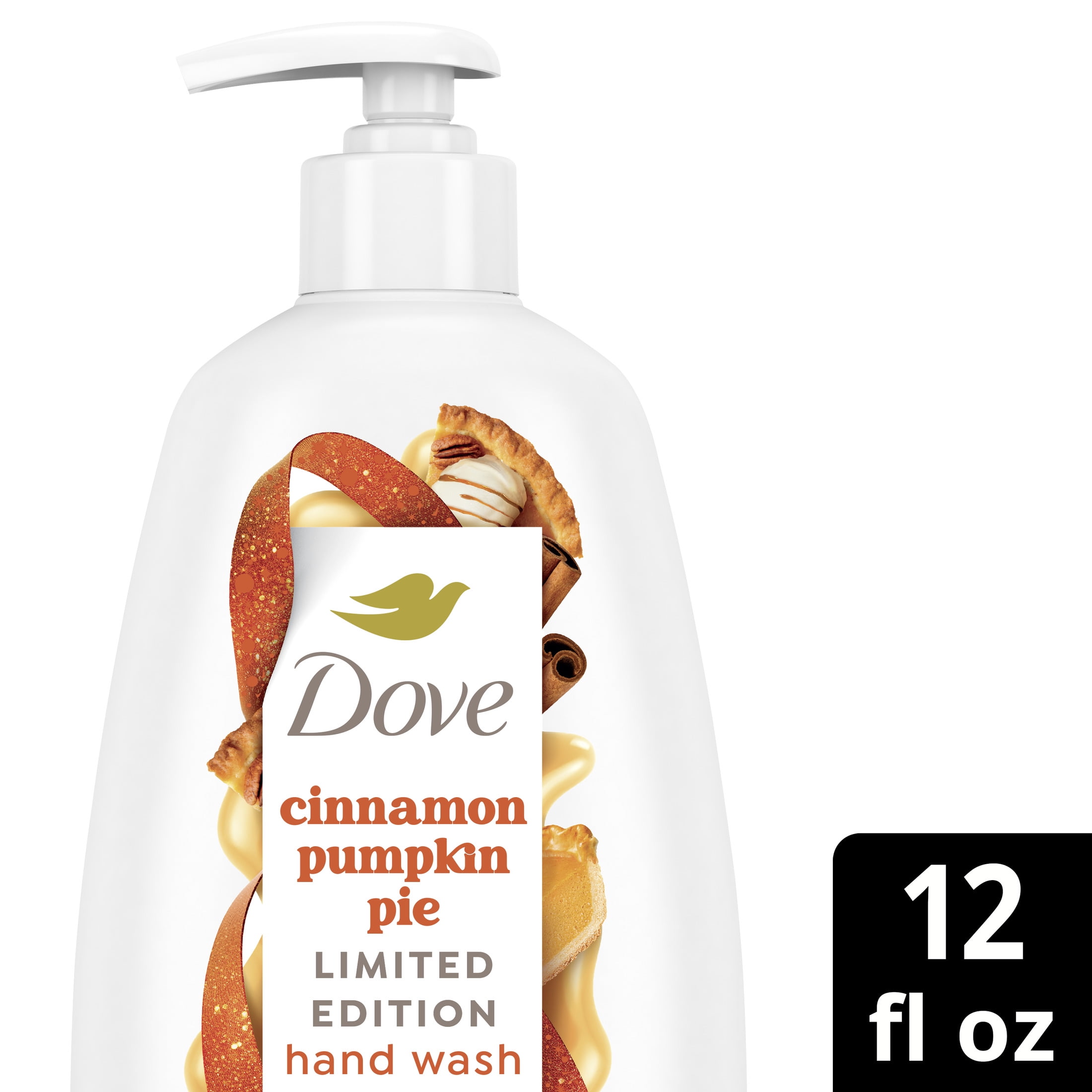 (2 pack) Dove Liquid Hand Wash Cinnamon Pumpkin Pie Holiday Treats Limited Edition, 12 fl oz