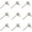 Silver, variant on 10 Pcs Branch Shape Blanks Prong Pendant Settings Handmade Claw Pendant Tray Bezel Pendant Trays Metal Pendant Charms for DIY Crafs Necklace Jewelry Making Silver