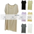 thumbnail image 3 of Kaemgyyd Nightgowns for Women Short Sleeve Round Neck Sleepshirt Soft Casual Pajama Sleep Dress Home Daily Wear Sleepwear（Purple,One Size）, 3 of 5