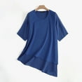 thumbnail image 3 of ZANZEA Women Crew Neck 3/4 Sleeve Blouse Double Layer Tops Shirts, 3 of 10