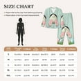 thumbnail image 4 of Haiem White Bunny Bottom And Easter Eggs Pattern Women’s Long-sleeve Sleepwear,Sleepwear Set,2-piece Loungewear Set,Soft PJs Comfy Nightwear with Pockets-X-Large, 4 of 7