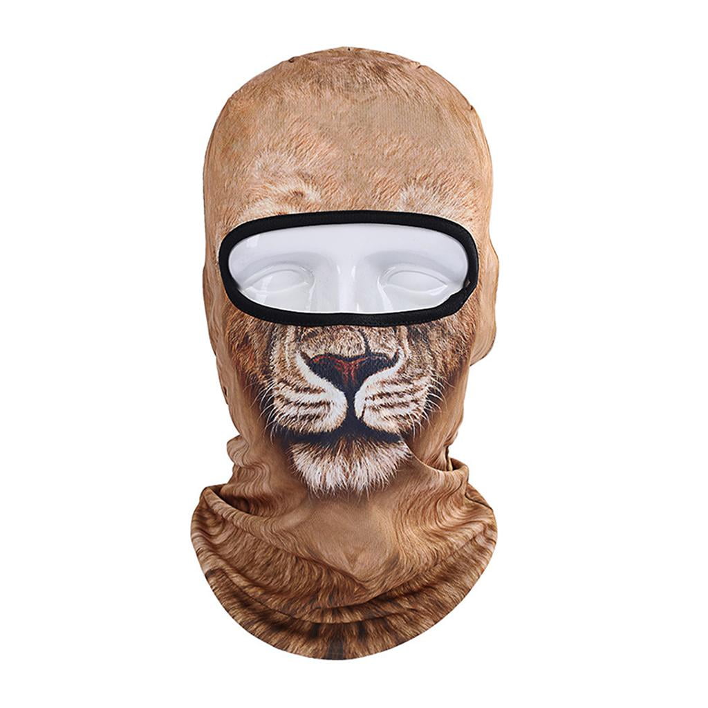harayaa 2x Funny 3D Cycling Ski Hat Balaclava Animal Full Face Mask 1 Hole for Sports Outdoor