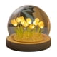 thumbnail image 3 of Noche Flores Tulipán Artificial Lámpara Mesa Bricolaje Regalos Navidad () Rosa, 3 of 7