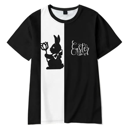 

Easter Print Kids Cartoon T Shirt for Boy Short Sleeve Baby Girls T Shirt Children s Clothes(C03-Size 80)