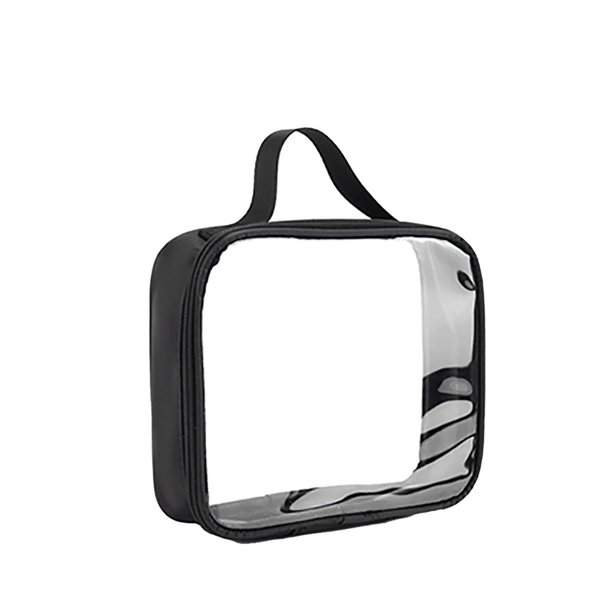 Neceser de viaje transparente de ABS, bolsa impermeable para maquillaje y artículos de aseo, portátil y multiusos, ideal para el hogar, la oficina, el camping o como regalo para mujeres