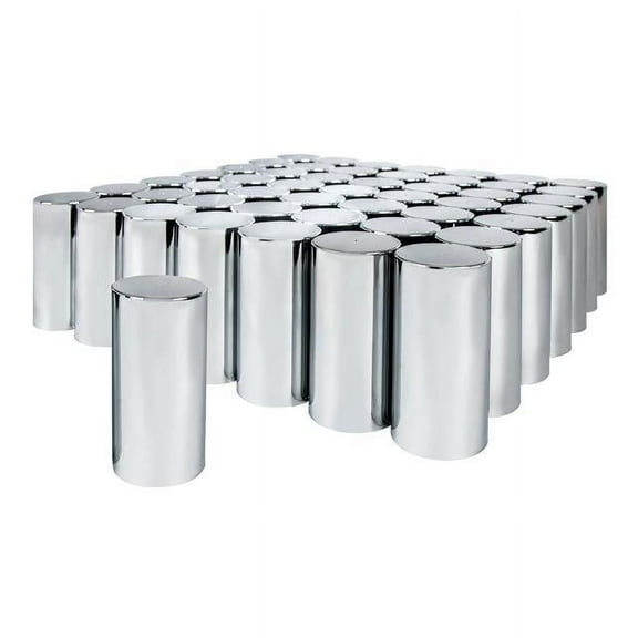 United Pacific 10034CB Wheel Lug Nut Cover Set 33mm X 4 1/4", Chrome,