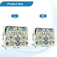 thumbnail image 4 of FORMRS 15"-15.6" Laptop Sleeve Protective Case Soft Carrying Quilted Computer Bag Cover, Blue Floral Pattern, 4 of 7