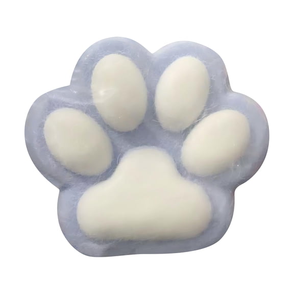 4.72 Inch Flocked Cat Paw Squishy Squishy for Adults Ultra Soft Velvet Texture Slow Rebound Handheld Sensory Gadget Mini Desktop Office Decor Multi Color 1 Pack