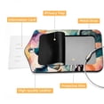 thumbnail image 4 of Abstract Rhinoceros Square PU Leather 2 Pack Travel Tag - Bag Tag - Suitcase Tag with Privacy Cover and Stainless Steel Ring - Suitable for Travel, Backpack, and Handbag, 4 of 7